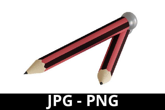 3D Rendered Pencil Perfect for Design