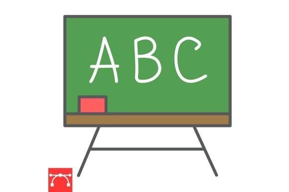 Blackboard Color Line Icon: Design Essentials