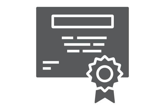 Certificate Glyph Icon: The Ultimate Vector Asset