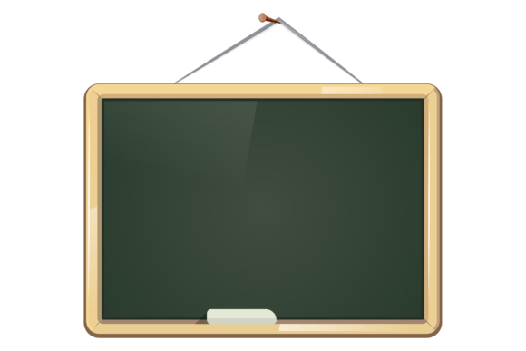 Green Chalkboard: Empty School Board C