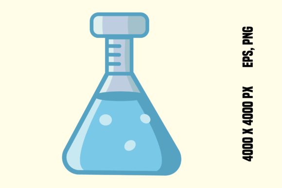 Laboratory Flask: Essential Visual Assets for Science and Education Design