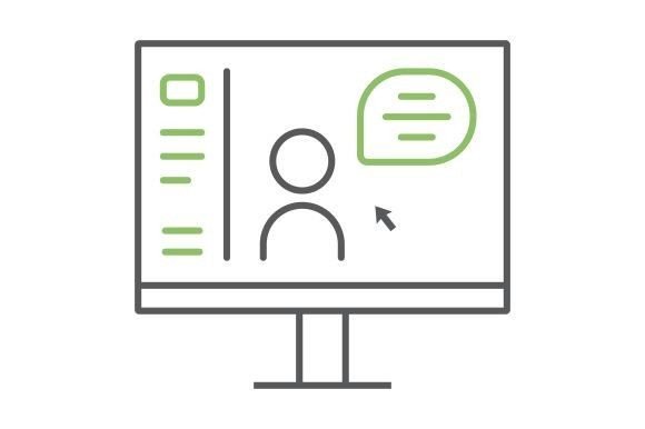 Mastering the Online Course Color Line Icon