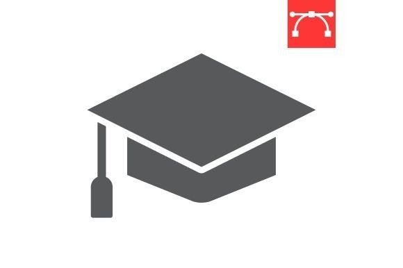 Understanding the Graduation Cap Glyph Icon