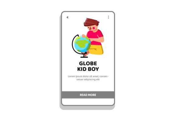 Unlocking Creative Potential with Globe Kid Boy Vector Illustrations
