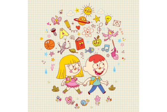 Visualizing Early Education: The Power of Illustrations Featuring Children Going to School